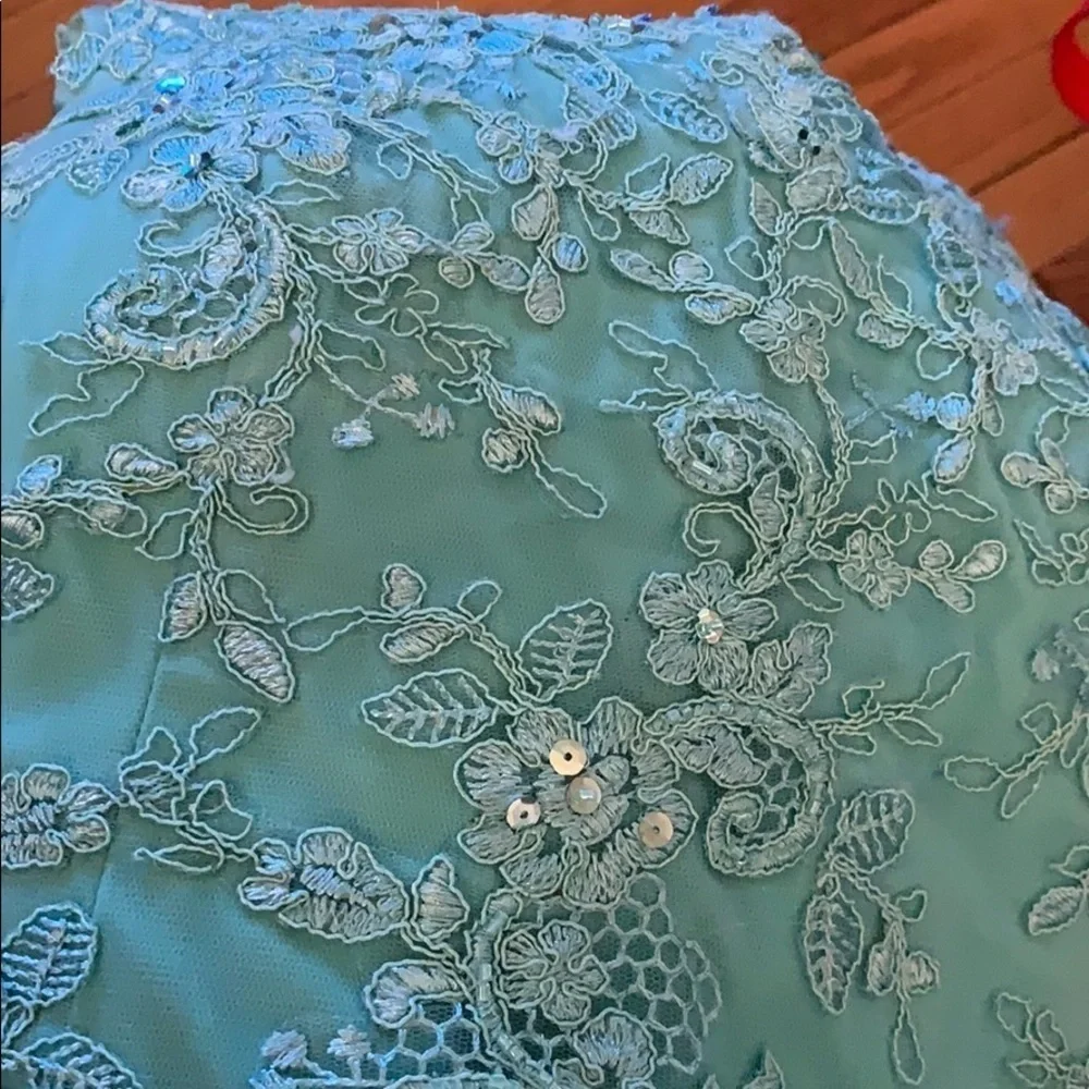 Azazi green embroidered dress size C